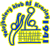 Logo Volejbalového klubu Auto Škoda Kvasiny se žlutým obrysem