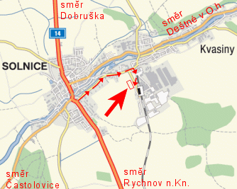 Mapa Solnicko